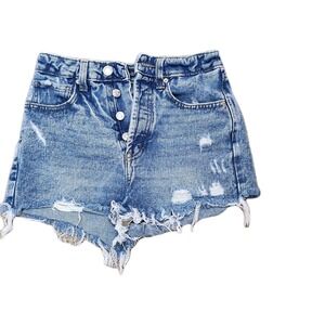 Wild Fable Distressed‎ Cut Off blue Denim Shorts women's 00